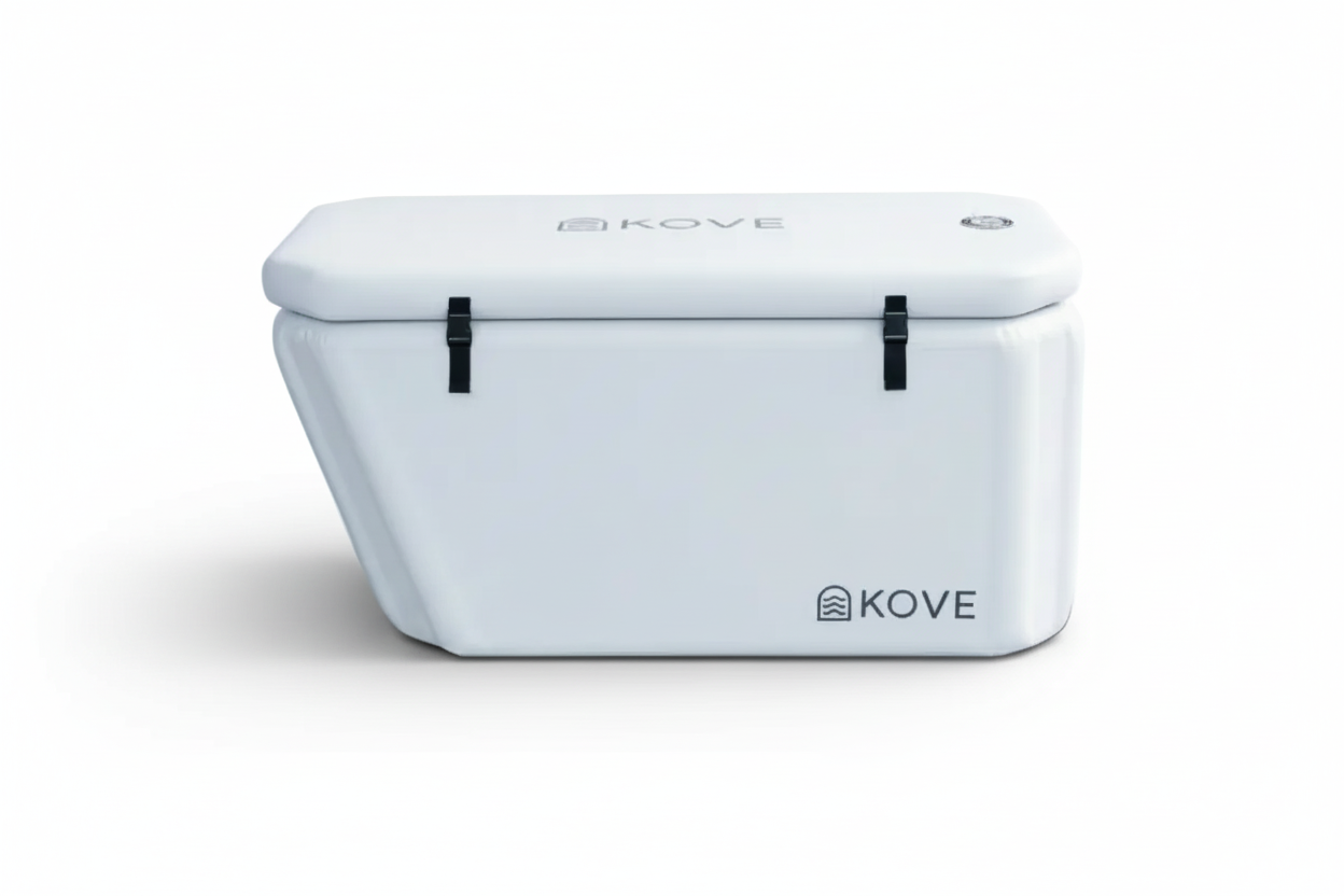 KOVE Elite Ice Bath – Premium Ergonomic Reclined Cold Plunge - Full Body Immersion - 450L (Chiller Compatible)