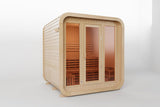 KOVE Cube Sauna 3–4 Person Outdoor Sauna – Premium Spruce Wood, 6kW Harvia Heater, Modern Cube Design