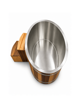 KOVE Oval Cedar Ice Bath – Reclined Cold Plunge