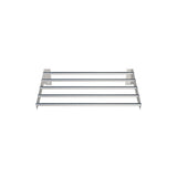 Enhance Your Workspace with our 600mm Stainless Steel Tube Wall Shelf, Featuring a Polished Finish. Crafted for durability and aesthetics, this wall shelf is perfect for commercial kitchens, medical facilities Etc. Front_view.