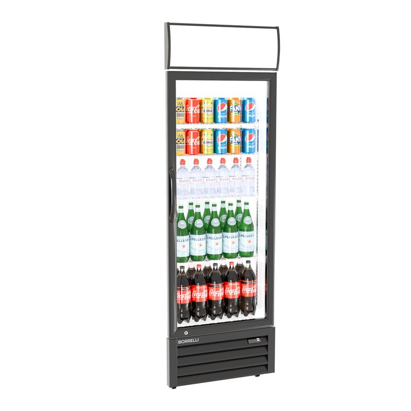 Commercial Display Fridge With Hinged Glass Door 335L