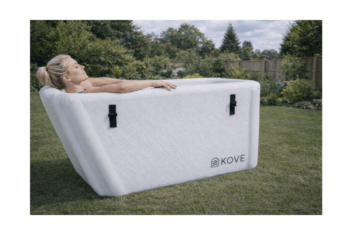 KOVE Elite Ice Bath – Premium Ergonomic Reclined Cold Plunge - Full Body Immersion - 450L (Chiller Compatible)