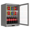 Borrelli 130 Litre Stainless Steel Bar Fridge