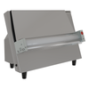 Optimize Your Dough Preparation with the Commercial 18" Horizontal Dough Roller. This specialized dough roller is designed for commercial bakeries, providing precision and efficiency in dough processing. Angle_view.