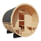 KOVE Outdoor Barrel Sauna – 3–4 Person Garden Sauna with 6kW Harvia Electric Heater