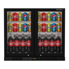 Borrelli 2 Door Commercial Bar Fridge with Hinged Doors 210ltr