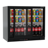 Borrelli 2 Door Commercial Bar Fridge with Sliding Doors 210ltr