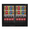 Borrelli 2 Door Commercial Bar Fridge with Sliding Doors 210ltr