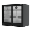 Borrelli 2 Door Commercial Bar Fridge with Sliding Doors 210ltr