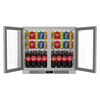 Borrelli 2 Door Commercial Bar Fridge - 210 Ltr Deluxe Fridge