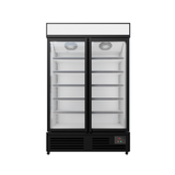 Commercial Upright Display Freezer With 2 Hinged Doors 1012L