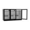 Borrelli Undercounter 3-Door Commercial Bar Fridge with Hinged Doors 320 Ltr