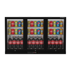 Borrelli 3 Door Commercial Bar Fridge with Hinged Doors 320 Ltr