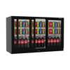 Borrelli Undercounter 3 Door Commercial Bar Fridge Sliding Doors 320 Ltr