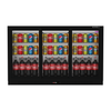 Borrelli 3 Door Commercial Bar Fridge with Sliding Doors 320 Ltr