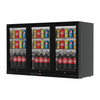 Borrelli Undercounter 3-Door Commercial Bar Fridge with Hinged Doors 320 Ltr
