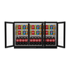 Borrelli Undercounter 3-Door Commercial Bar Fridge with Hinged Doors 320 Ltr