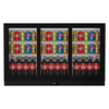 Borrelli 3 Door Commercial Bar Fridge with Sliding Doors 320 Ltr