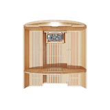 KOVE Outdoor Barrel Sauna – 3–4 Person Garden Sauna with 6kW Harvia Electric Heater