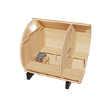 KOVE Outdoor Barrel Sauna – 3–4 Person Garden Sauna with 6kW Harvia Electric Heater