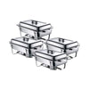 Upgrade Your Catering Setup with the Premium Borrelli Chafing Dish Set - 9Ltr Each. This top-quality set includes four full-size 1/1 chafing dishes, each with lids and fuel holders. 