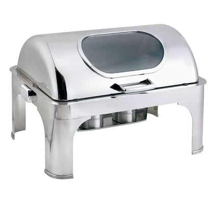 Chafing Dish 9 Ltr with Viewing Window And Roll-Top Lid