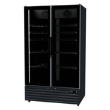 Commercial Upright Bar Fridge With 2 Hinged Glass Doors 758L