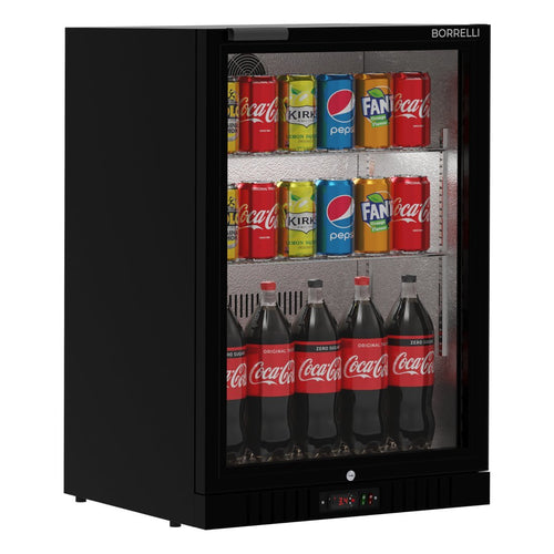 Borrelli single-door commercial bar fridge, 133 litre