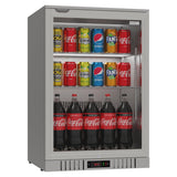 Commercial Stainless Steel Bar Fridge With Hinged Door 133L