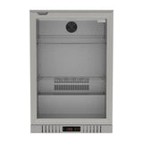 Commercial Stainless Steel Bar Fridge With Hinged Door 133L