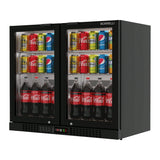 Commercial Undercounter Bar Fridge With 2 Hinged Doors 188L