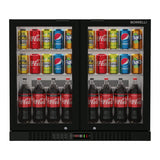 Commercial Bar Fridge With 2 Hinged Doors 207L