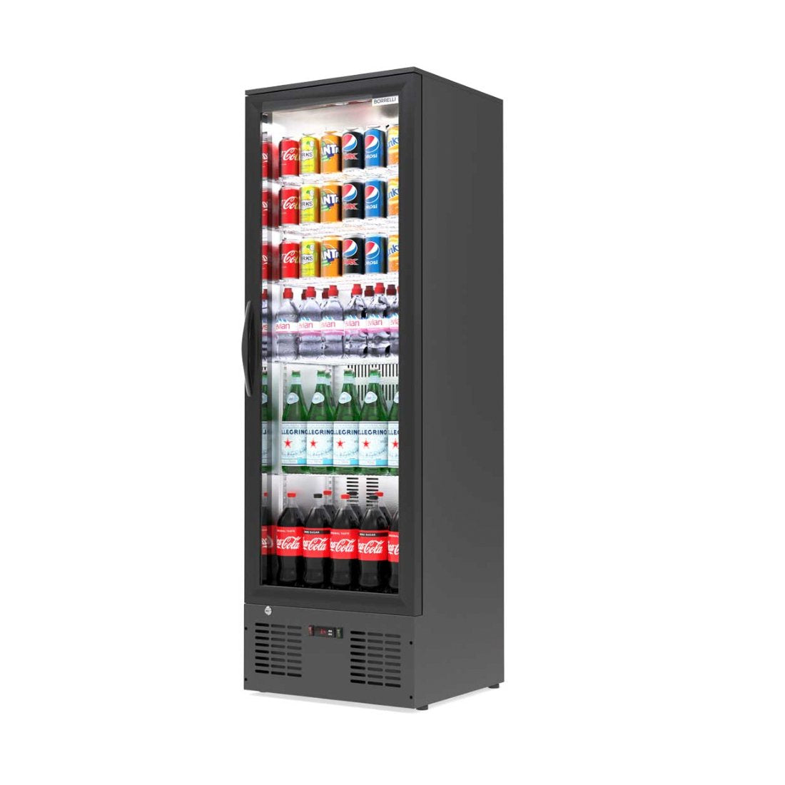 Commercial Upright Bar Fridge With Hinged Door 300L