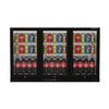 Commercial Undercounter Bar Fridge With 3 Hinged Doors 293L