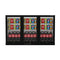 Commercial Undercounter Bar Fridge With 3 Hinged Doors 293L