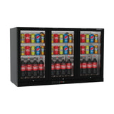 Commercial Undercounter Bar Fridge With 3 Hinged Doors 293L