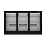 Commercial Undercounter Bar Fridge With 3 Sliding Doors 293L
