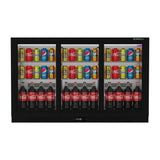 Commercial Bar Fridge With 3 Sliding Doors 324L