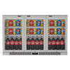 Commercial Stainless Steel Bar Fridge With 3 Hinged Doors 324L