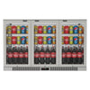 Commercial Deluxe Stainless Steel Bar Fridge With 3 Hinged Doors 324L
