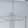 Interior view of Borrelli 320L undercounter bar fridge with empty wire wine racks and LED lighting, perfect for commercial bars.