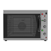 Frontal image of the Borrelli Large Convection Oven with a 108-litre capacity, featuring easy-to-use control knobs for precise temperature and timing settings in busy restaurants.