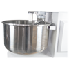 Detail of the Borrelli 130Litre Spiral Dough Mixer's stainless steel bowl, emphasizing the high-quality material for consistent dough mixing in high-volume commercial kitchens.