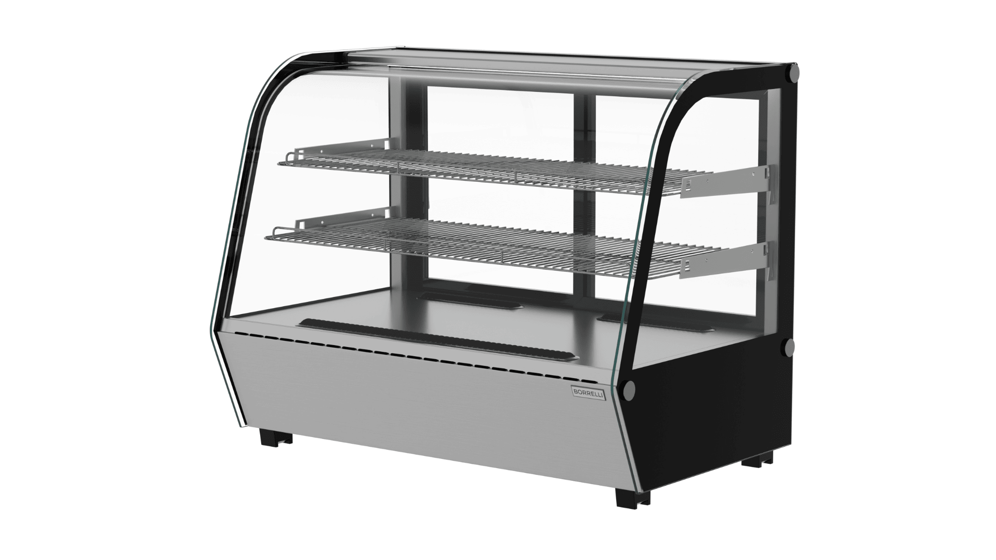 160L Curved Glass Refrigerated Showcase - Ideal for Cafés & Retail ...