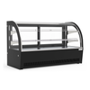 Borrelli 195Ltr Commercial Heated Countertop Display Merchandiser with Curved Glass