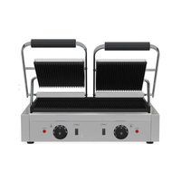 Borrelli Twin Contact Grill with Ribbed Top and Ribbed Bottom