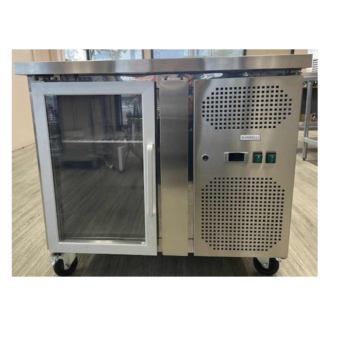 Commercial Counter Fridge With Glass Door 115L -Floor Stock