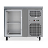 Compact And Sleek 115L Commercial Counter Fridge, Ideal For Cafes And Small Eateries. Efficiently Stores Perishables While Saving Space. Front Image.