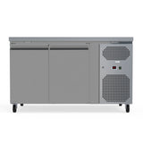 260L Commercial Counter Fridge, Perfect For Food Service Businesses. Adjustable Shelving Maximizes Storage Efficiency. Front Image.