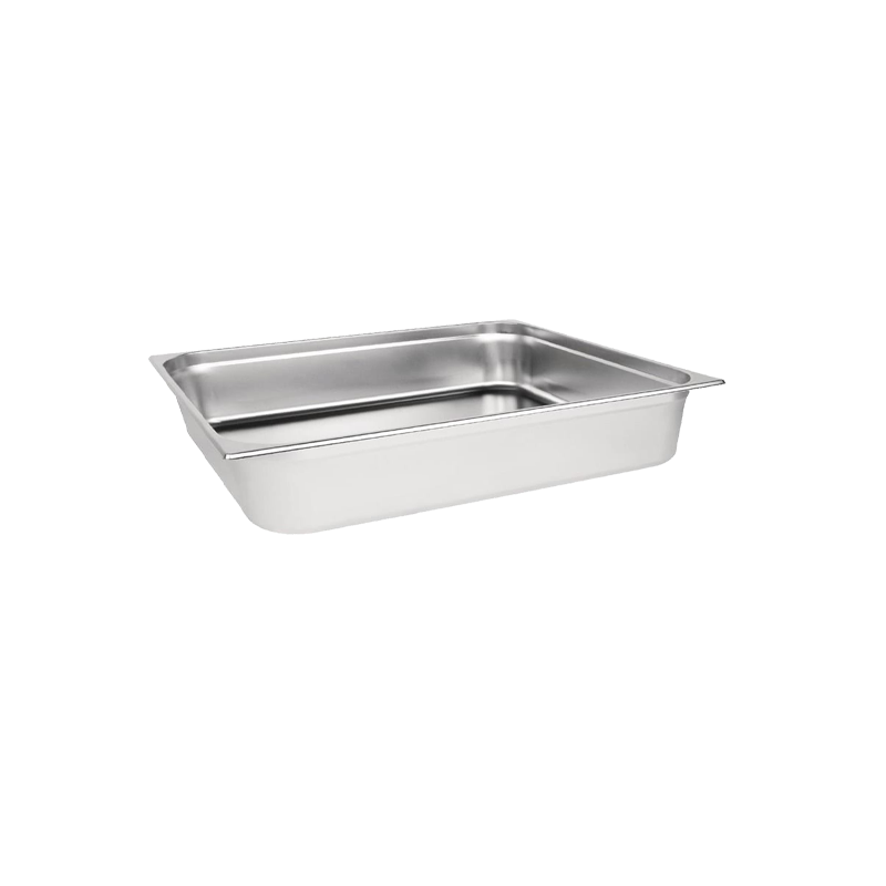 Experience Superior Food Storage with our Gastronorm Pan 2/1 - 65mm Deep, Complete with Lid.
